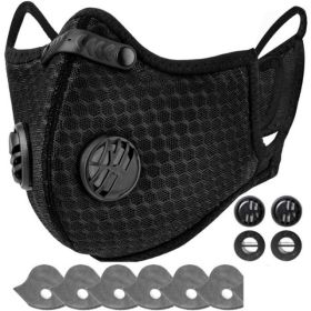 Reusable Half Face Cover Mask W Filter Cycling Outdoor Sport Face Mask Black Logistics Only For USPS TK TMEU Only For Self-pickup