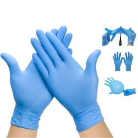 Nitrile Disposable Exam Glove Multipurpose Gloves Latex-Free,100pcs,Blue,Medium