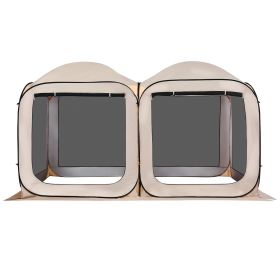 VEVOR Screen House Tent, 12 x 6 ft, 2 in 1 Pop Up Screen Tent, Portable Screened in Canopy with Carry Bag, Netting Sides, Ground Stakes, for Gard