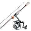 Rod and Fishing Reel Combo, IM6 Carbon Fiber Spinning Rod and Reel Combo, Bass Fishing Pole with 6.5 ft Two-Piece Rods, 7+1 Ball Bearings, EVA Handle