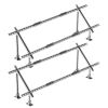 2-Set Solar Panel Mounting Brackets, 30°-60° Adjustable Multi-Pieces Solar Panel Brackets for 4-8PCS Solar Panels