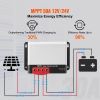 50A MPPT Solar Charge Controller, 12V / 24V Auto DC Input, Solar Panel Regulator Charger with Bluetooth Module