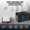 50A MPPT Solar Charge Controller, 12V / 24V Auto DC Input, Solar Panel Regulator Charger with Bluetooth Module