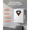 Hybrid Solar Inverter, 3500W, All in One Pure Sine Wave Power Inverter Charger, 24V DC to Single-Phase 220/230V AC